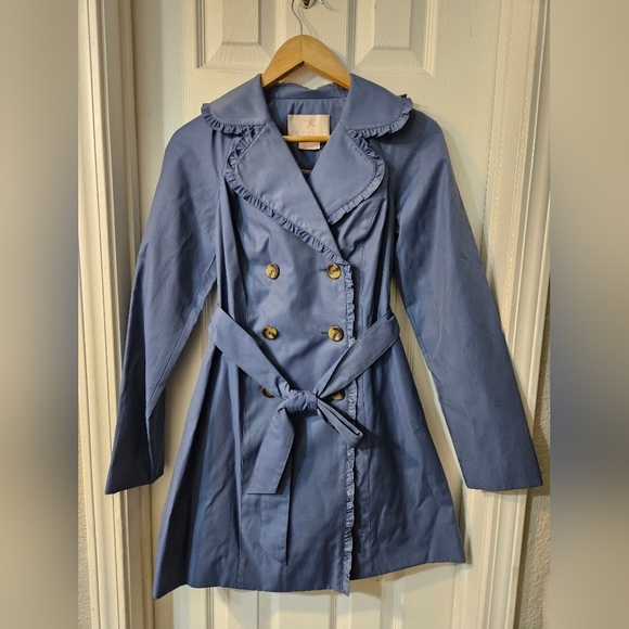 NWOT Gal Meets Glam Trench Coat - Picture 4 of 12